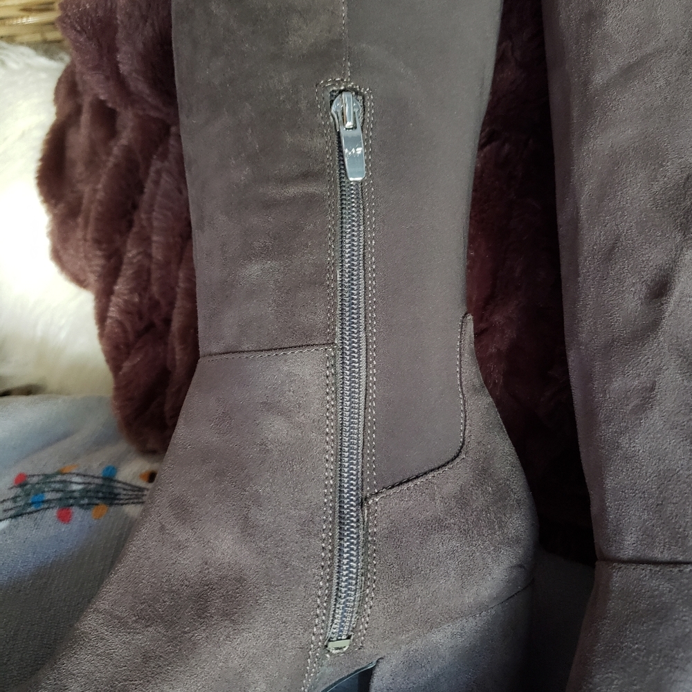 Marc Fisher Gray Heeled Boots - Picture 2 of 11